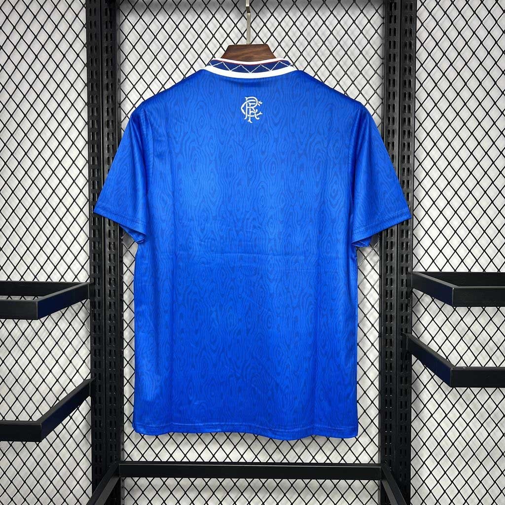 Rangers FC Retro Soccer Jersey Home Custom Shirt 1990-92 - ujerseystore