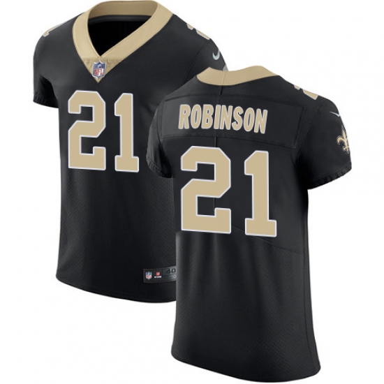 Men's Nike New Orleans Saints #21 Patrick Robinson Black Team Color Vapor Untouchable Elite Player NFL Jersey - Ujersey