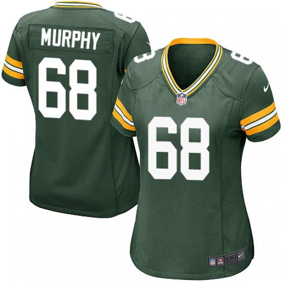 Women's Nike Green Bay Packers #68 Kyle Murphy Game Green Team Color NFL Jersey - Ujersey