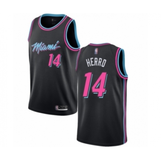 Youth Miami Heat #14 Tyler Herro Swingman Black Basketball Jersey - City Edition - Ujersey