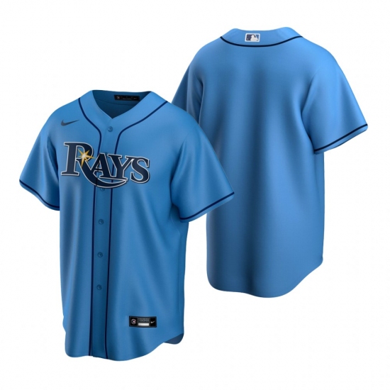 Men's Nike Tampa Bay Rays Blank Light Blue Alternate Stitched Baseball Jersey - Ujersey