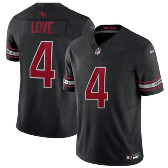 Men's Arizona Cardinals #4 Jeremiyah Love Black 2026 Draft F.U.S.E. Vapor Untouchable Limited Football Stitched Jersey - Ujersey