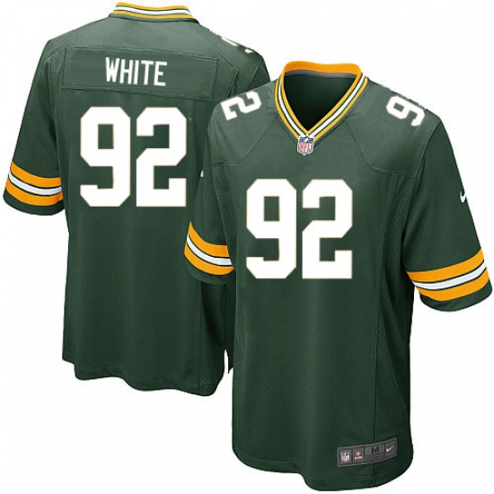 Men's Nike Green Bay Packers #92 Reggie White Game Green Team Color NFL Jersey - Ujersey