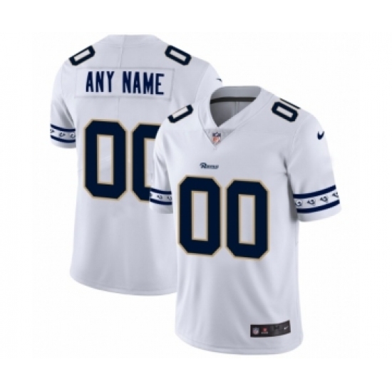 Men's Los Angeles Rams Customized White Team Logo Cool Edition Jersey - Ujersey