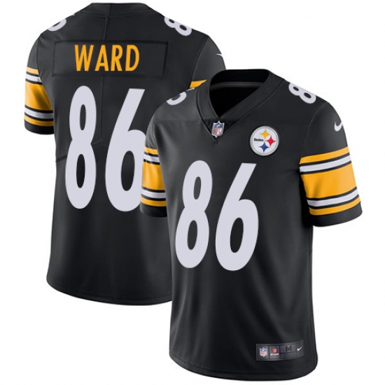 Youth Nike Pittsburgh Steelers #86 Hines Ward Black Team Color Vapor Untouchable Limited Player NFL Jersey - Ujersey