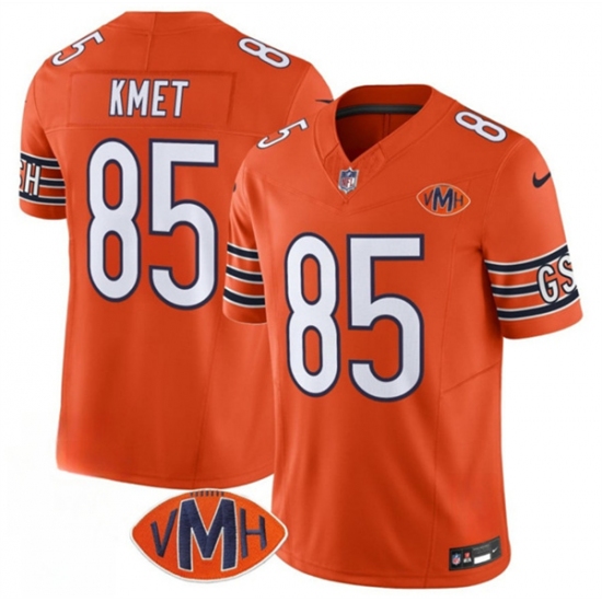 Men's Chicago Bears #85 Cole Kmet Orange 2025 F.U.S.E. With VMH Vapor Untouchable Limited Football Stitched Jersey - Ujersey