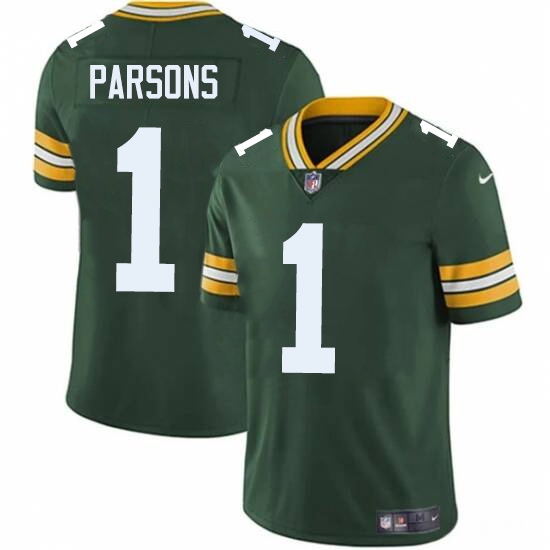 Men's Green Bay Packers #1 Micah Parsons Nike Green Limited Jersey - Ujersey