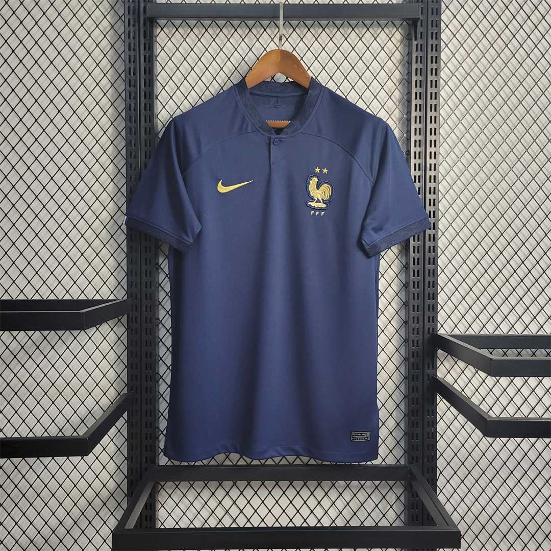 France Retro Soccer Jersey Home Custom Shirt World Cup 2022 - ujerseystore