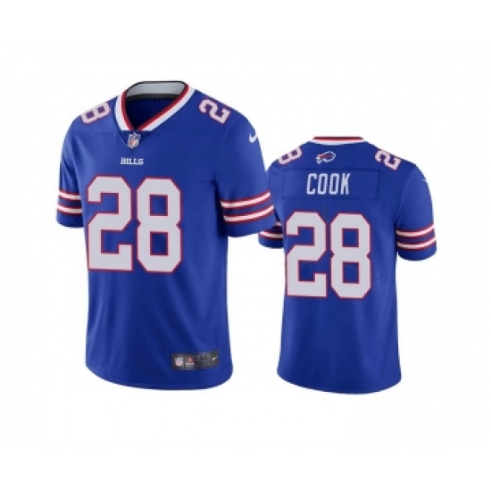 Men's Buffalo Bills #28 James Cook Blue Vapor Untouchable Limited Stitched Jersey