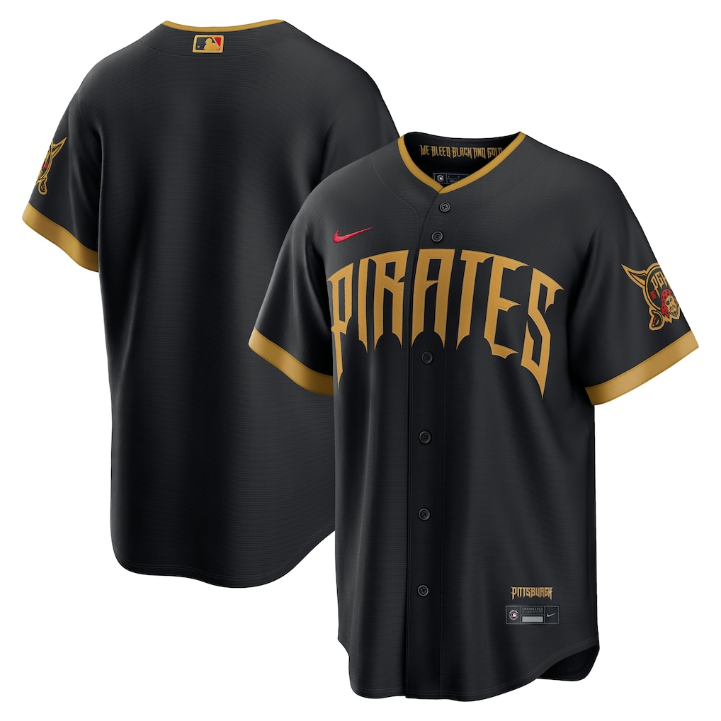 Men's Pittsburgh Pirates Nike Black 2026 City Connect Stadium Jersey - Ujersey