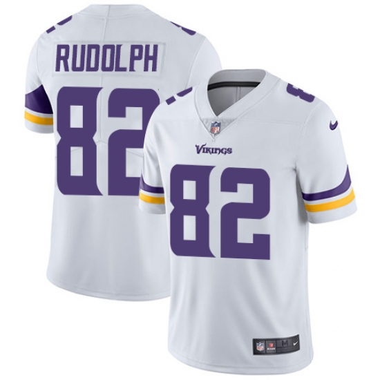 Men's Nike Minnesota Vikings #82 Kyle Rudolph White Vapor Untouchable Limited Player NFL Jersey - Ujersey
