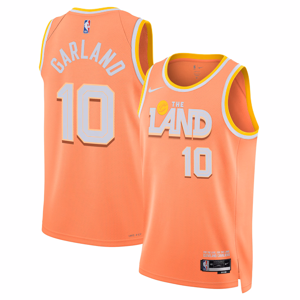 Unisex Cleveland Cavaliers Darius Garland Nike Orange 2025/26 Swingman Jersey - City Edition - Vujersey Los Angeles Rams