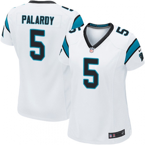 Women's Nike Carolina Panthers #5 Michael Palardy Game White NFL Jersey - Ujersey