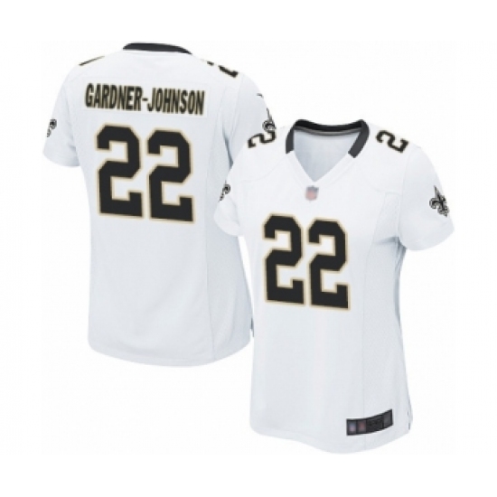 Women's New Orleans Saints #22 Chauncey Gardner-Johnson Game White Football Jersey - Ujersey