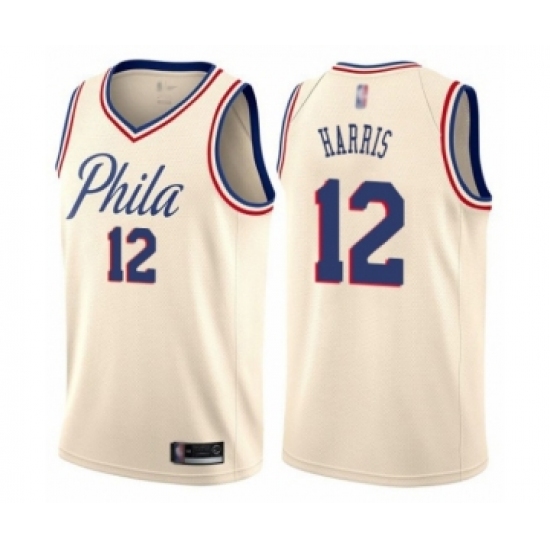 Youth Philadelphia 76ers #12 Tobias Harris Swingman Cream Basketball Jersey - City Edition - Ujersey