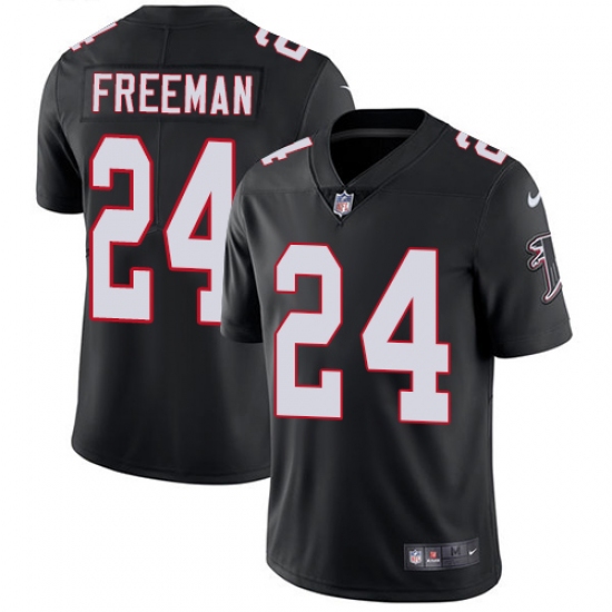 Men's Nike Atlanta Falcons #24 Devonta Freeman Black Alternate Vapor Untouchable Limited Player NFL Jersey - Ujersey