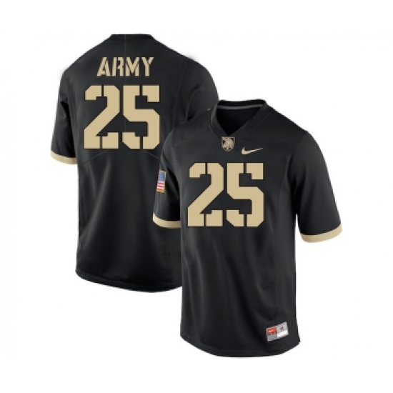 Army Black Knights 25 Connor Slomka Black College Football Jersey - Ujersey