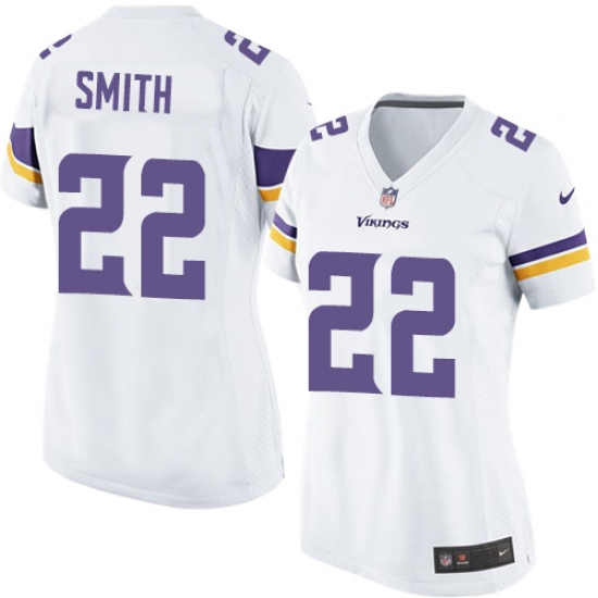 Women's Nike Minnesota Vikings #22 Harrison Smith Game White NFL Jersey - Ujersey