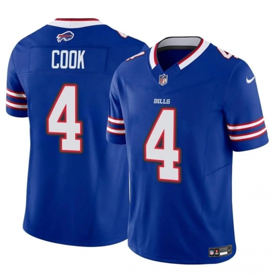 Men's Buffalo Bills #4 James Cook Blue 2023 F.U.S.E. Vapor Untouchable Limited Football Stitched Jersey - Ujersey