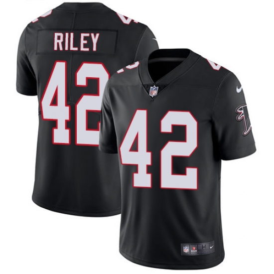 Men's Nike Atlanta Falcons #42 Duke Riley Black Alternate Vapor Untouchable Limited Player NFL Jersey - Ujersey