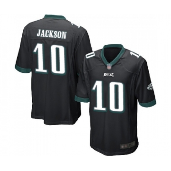 Men's Philadelphia Eagles #10 DeSean Jackson Game Black Alternate Football Jersey - Ujersey