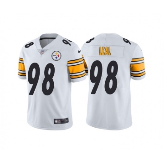 Men's Pittsburgh Steelers #98 DeMarvin Leal White Vapor Untouchable Limited Stitched Jersey - Ujersey
