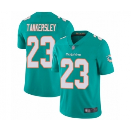 Youth Miami Dolphins #23 Cordrea Tankersley Aqua Green Team Color Vapor Untouchable Limited Player Football Jersey - Ujersey