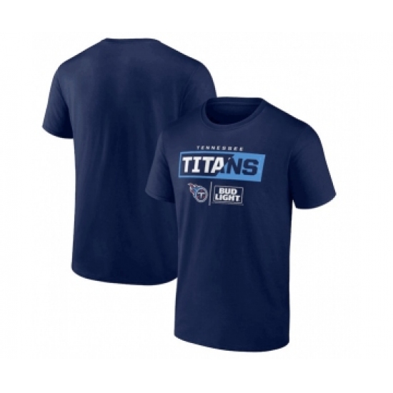 Men's Tennessee Titans Navy x Bud Light T-Shirt - Ujersey