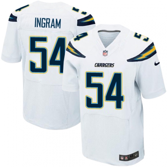 Men's Nike Los Angeles Chargers #54 Melvin Ingram Elite White NFL Jersey - Ujersey