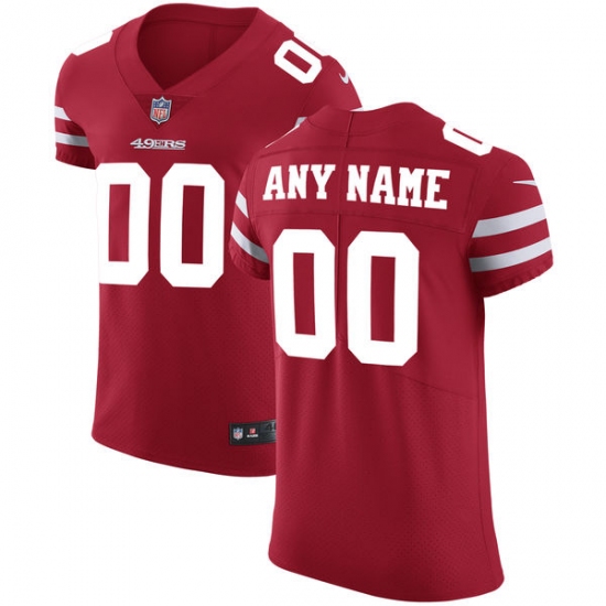 Men's San Francisco 49ers Nike Scarlet Vapor Untouchable Custom Elite Jersey - Ujersey