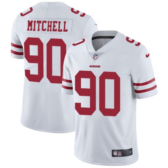 Youth Nike San Francisco 49ers #90 Earl Mitchell White Vapor Untouchable Limited Player NFL Jersey - Ujersey