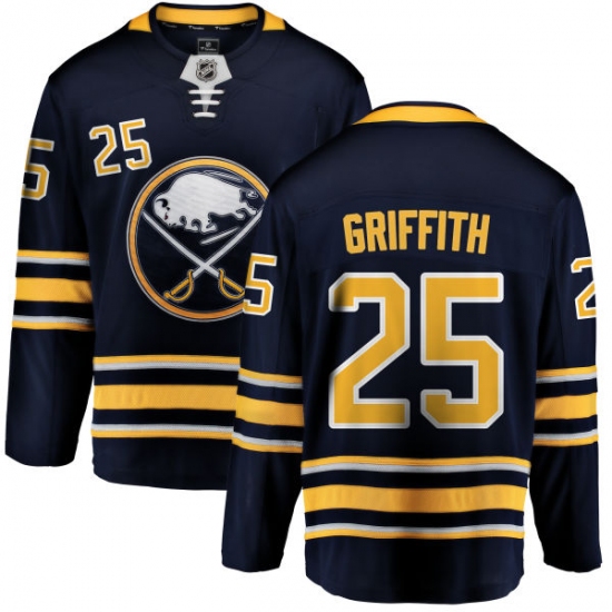 Youth Buffalo Sabres #25 Seth Griffith Fanatics Branded Navy Blue Home Breakaway NHL Jersey - Ujersey
