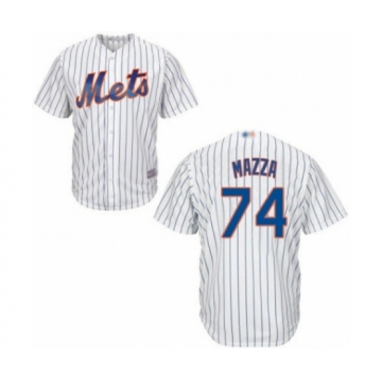 Youth New York Mets #74 Chris Mazza Authentic White Home Cool Base Baseball Player Jersey - Ujersey