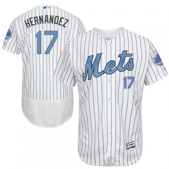 Men's Majestic New York Mets #17 Keith Hernandez Authentic White 2016 Father's Day Fashion Flex Base MLB Jersey - Ujersey