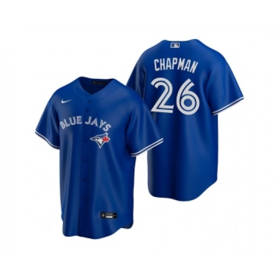Men's Toronto Blue Jays #26 Matt Chapman Royal Cool Base Stitched Jersey - Ujersey