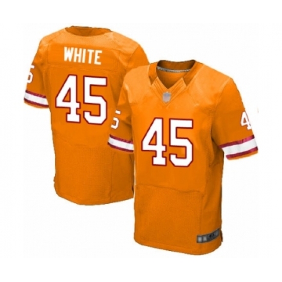 Men's Tampa Bay Buccaneers #45 Devin White Elite Orange Glaze Alternate Football Jersey - Ujersey