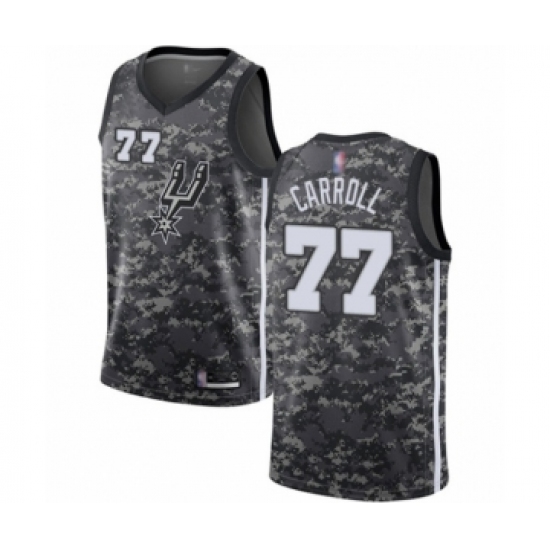 Women's San Antonio Spurs #77 DeMarre Carroll Swingman Camo Basketball Jersey - City Edition - Ujersey