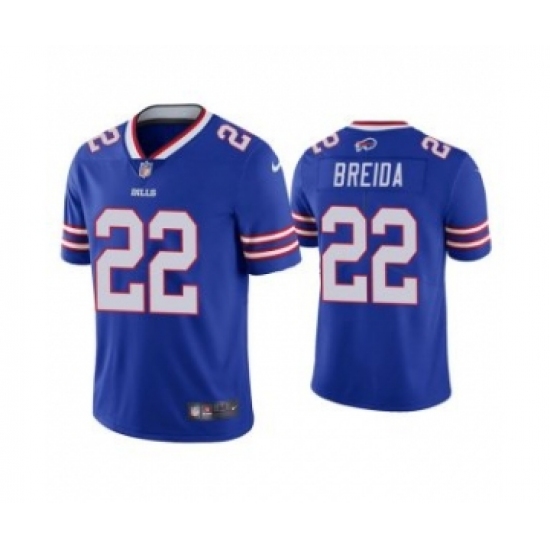 Men's Buffalo Bills #22 Matt Breida Blue Vapor Untouchable Limited Stitched Jersey - Ujersey