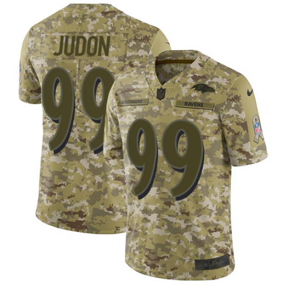 Youth Nike Baltimore Ravens #99 Matt Judon Limited Camo 2018 Salute to Service NFL Jersey - Ujersey