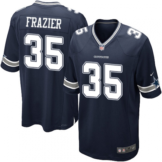 Men's Nike Dallas Cowboys #35 Kavon Frazier Game Navy Blue Team Color NFL Jersey - Ujersey