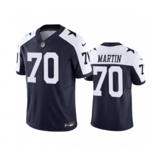 Men's Nike Dallas Cowboys #70 Zack Martin Navy 2023 F.U.S.E. Vapor Limited Stitched Football Jersey - Ujersey