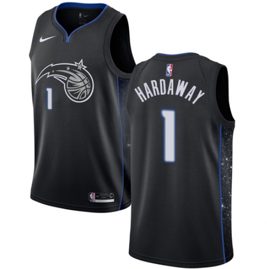 Men's Nike Orlando Magic #1 Penny Hardaway Swingman Black NBA Jersey - City Edition - Ujersey
