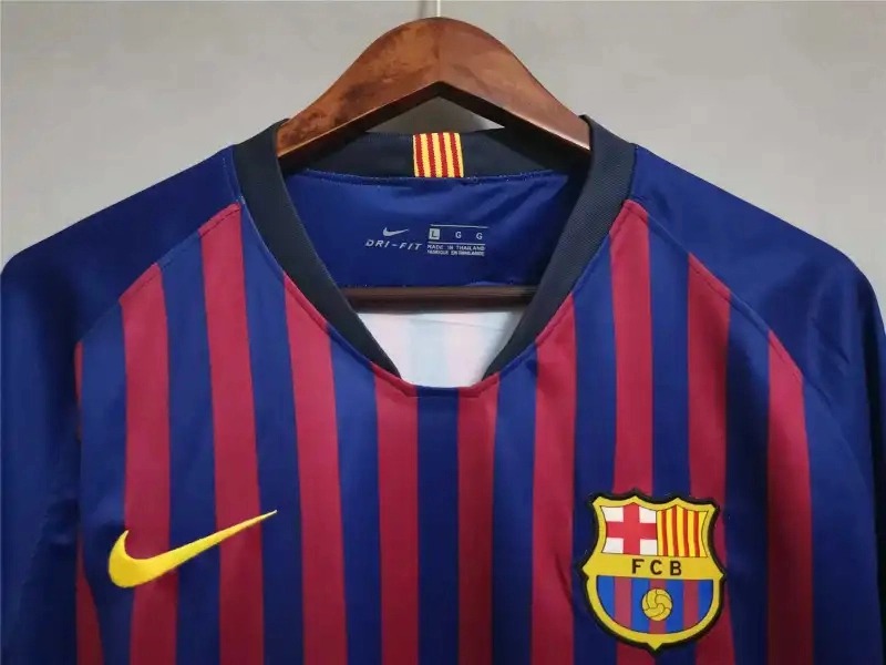 Barcelona Retro Jersey Home Soccer Shirt 2018-19 - Ujersey NHL