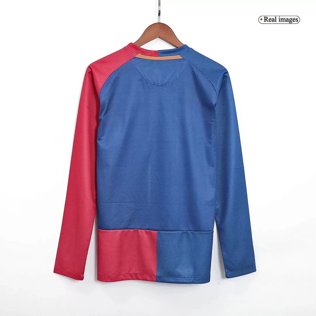 Barcelona Retro Jersey Home Soccer Shirt Long Sleeve 2008/09 - UCL - Ujersey NHL