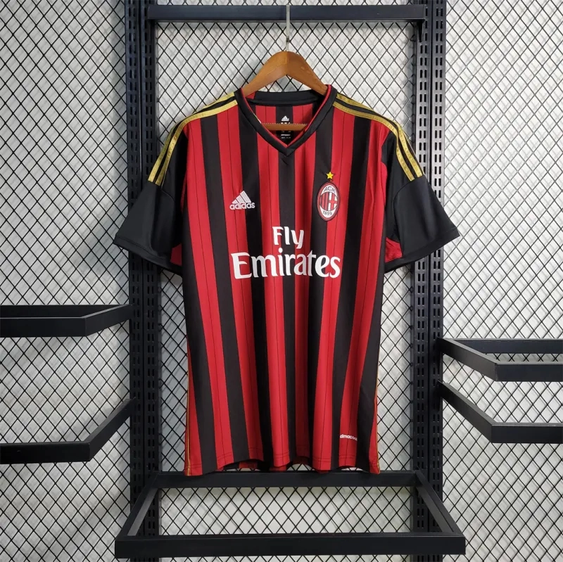 AC Milan Retro Soccer Jersey Home Custom Shirt 2013/14 - ujerseystore