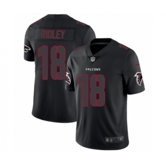 Men's Nike Atlanta Falcons #18 Calvin Ridley Limited Black Rush Impact NFL Jersey - Ujersey