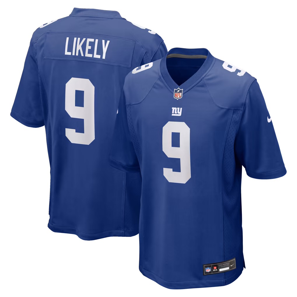 Men's New York Giants Isaiah Likely Nike Royal Team Game Jersey - Ujersey