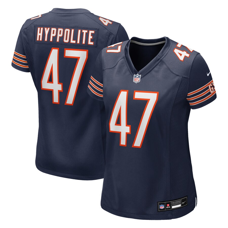 Women's Chicago Bears Ruben Hyppolite II Nike Navy Team Game Jersey - Ujersey