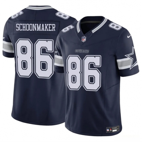 Men's Dallas Cowboys #86 Luke Schoonmaker Navy 2023 F.U.S.E Vapor Untouchable Limited Stitched Football Jersey - Ujersey