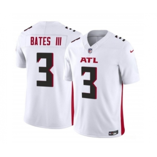 Men's Nike Atlanta Falcons #3 Jessie Bates III White 2023 F.U.S.E. Vapor Untouchable Limited Football Stitched Jersey - Ujersey